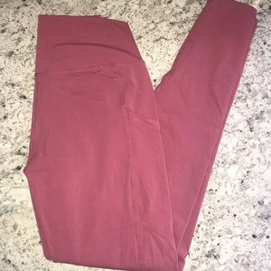 Paragon ‘Sukura’ high waisted “rose wine” leggings